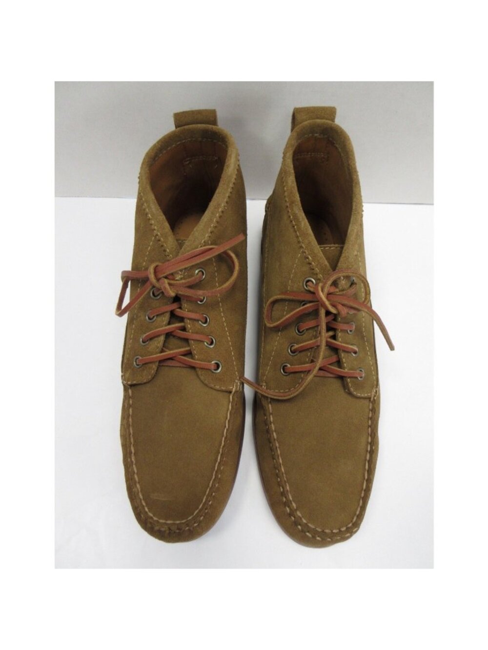 Brooks Brothers Boots 11.5 D Chukka Suede Leather Moccasin Toe Lace Up